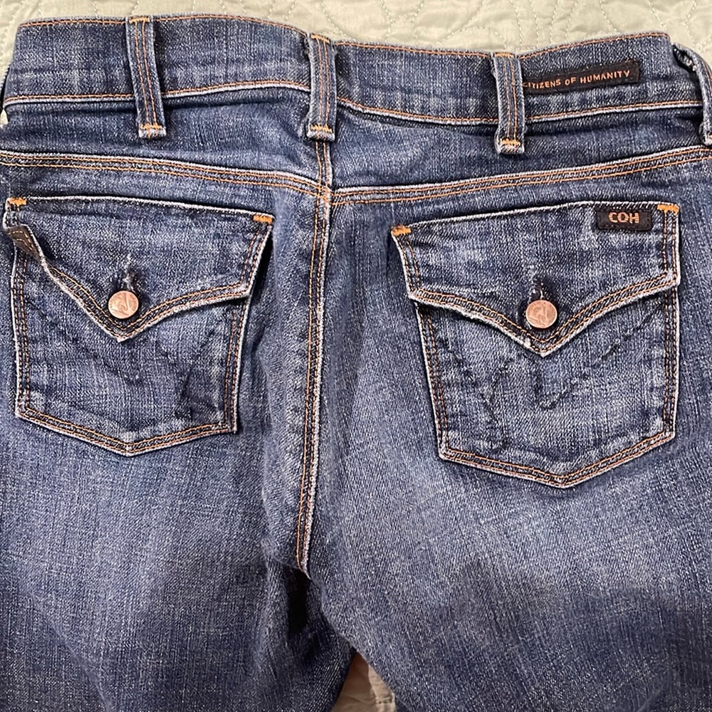 Citizens Of Humanity Blue Flare & Wide Leg Jeans
